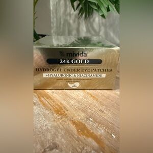 New MIVIDA Under Eye Patches 24K Gold with Hyaluronic-Acid, Niacinamide | 60 PCs